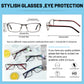 OCCI CHIARI Blue Light Glasses for Petite Women Men Non Prescription Glasses Metal Eyewear Full Rim Optical Frame  BONU