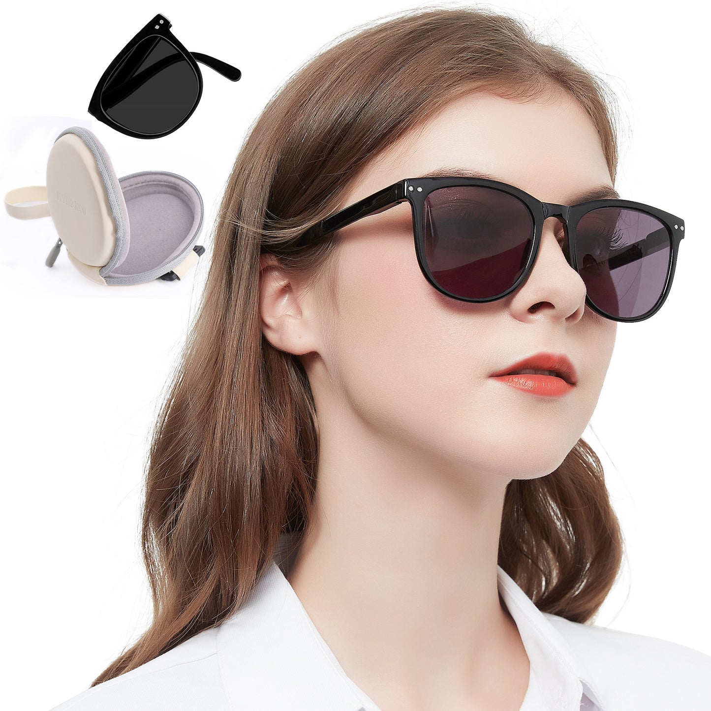 OCCI CHIARI Reading Sunglasses For Women Big Frame Foldable Reader