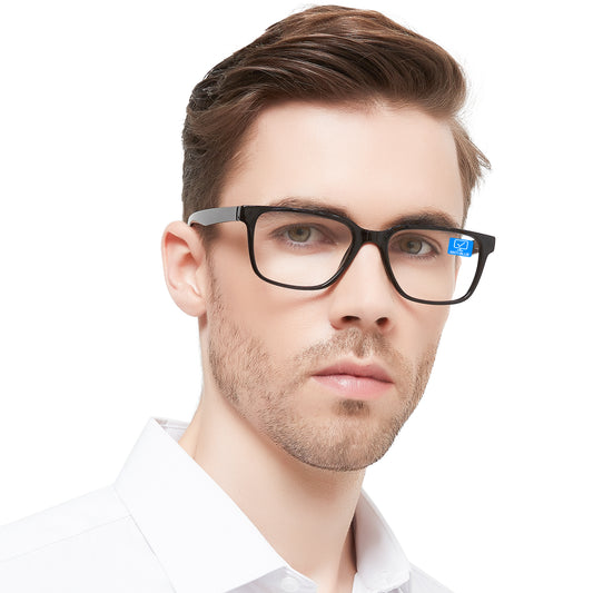 OCCI CHIARI Blue Blocker Reading glasses Men Fashion Black Readers Abl5213