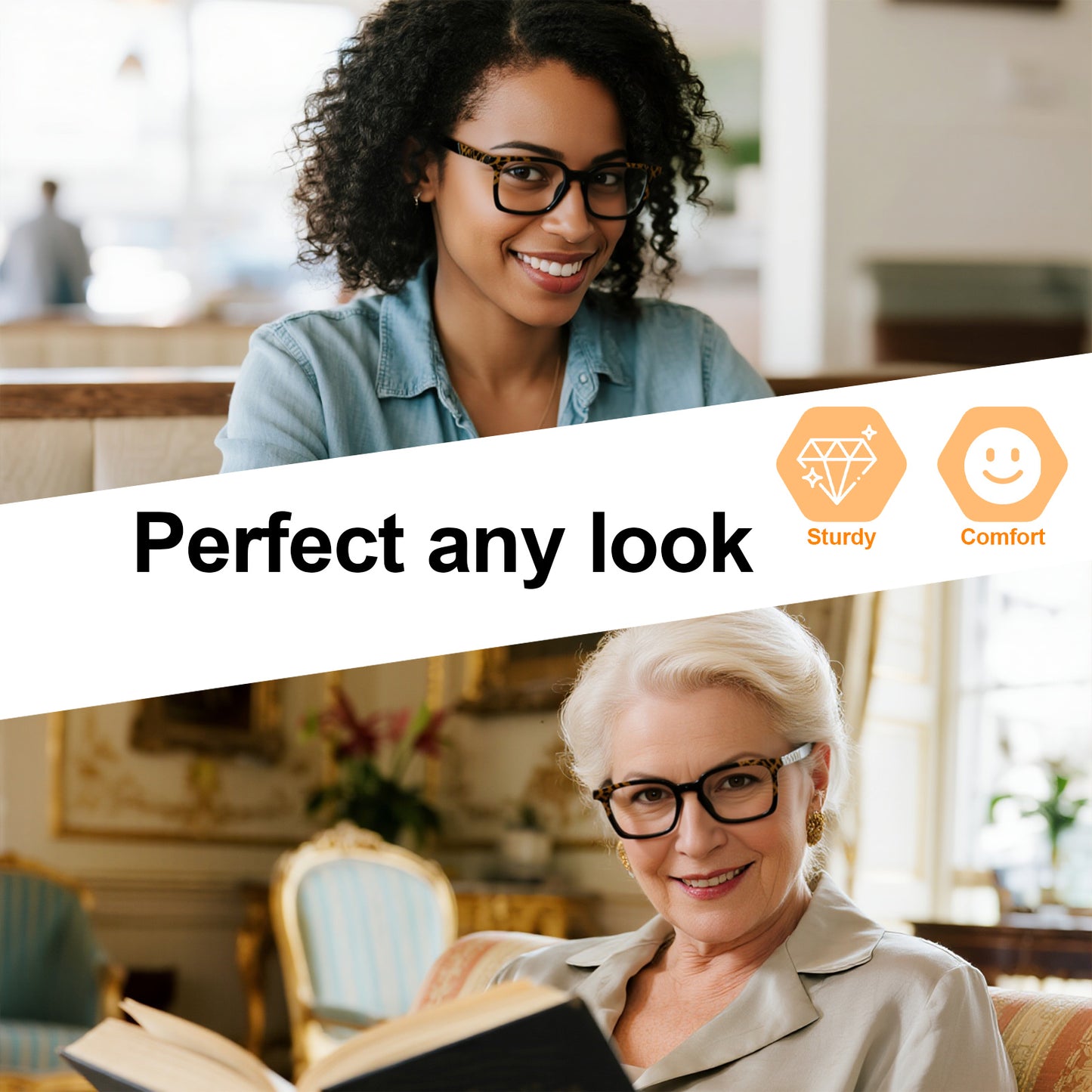 OCCI CHIARI Fashion Reading Glasses For Women Rectangle Reader OC5018