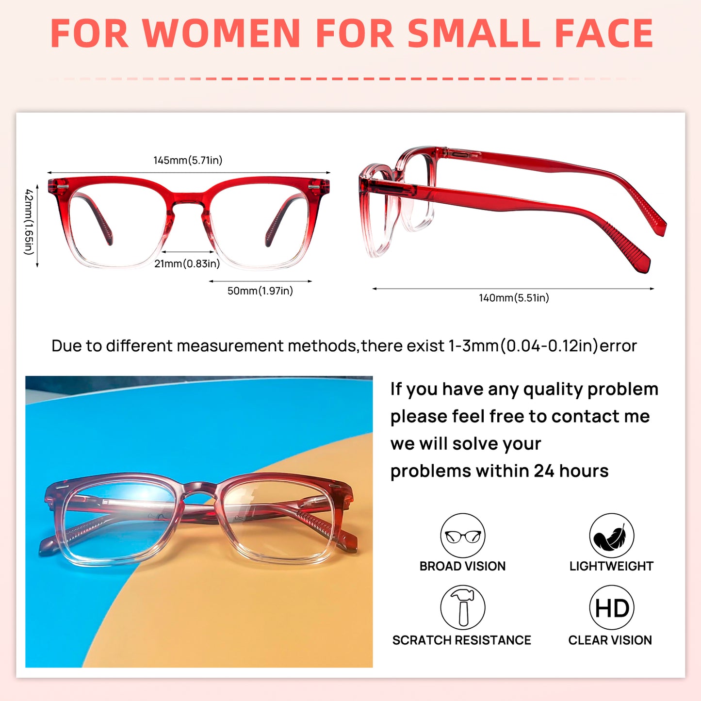 OCCI CHIARI Reading Glasses For Women Oversized Reader OC5242