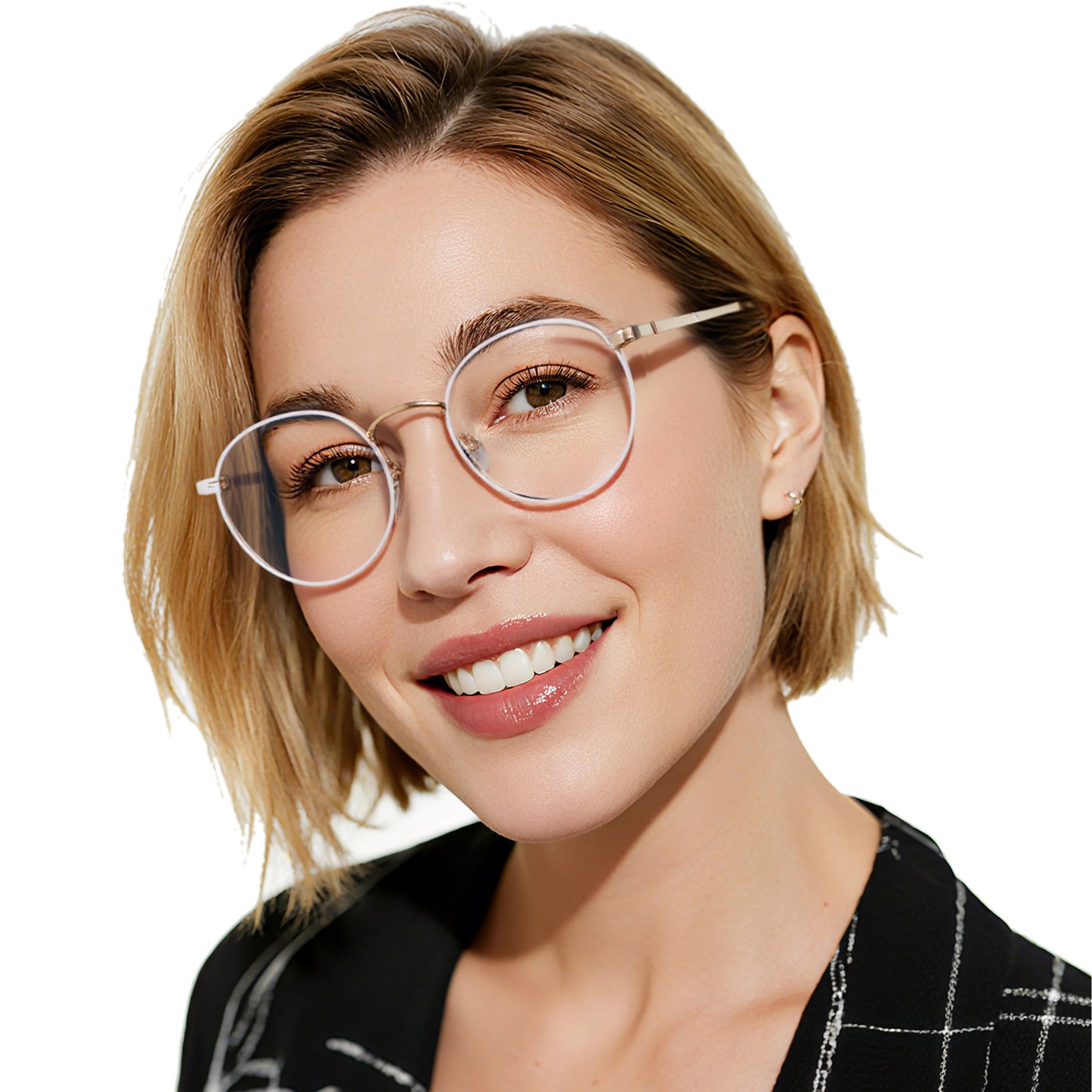 OCCI CHIARI Round Reading Glasses for Small Face Narrow Lightweight Readers OC5324