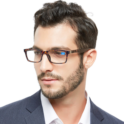 OCCI CHIARI Blue Light Reading Glasses Men Anti Glare Computer Readers for Big Head ABL5030