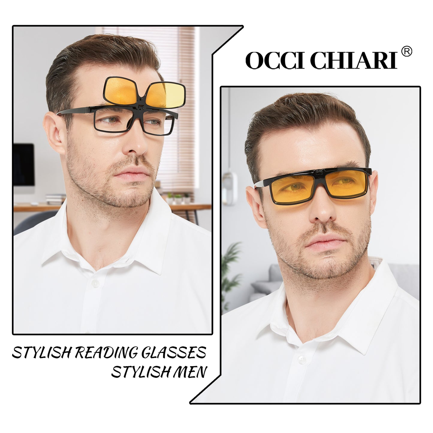 OCCI CHIARI Flip Up Reading Glasses for Men Fashion Readers OC5075