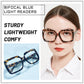 OCCI CHIARI Large Oversized Bifocal Reading Glasses Women Square Vintage readers