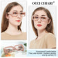 OCCI CHIARI Fashion Reading Glasses for Women Large Readers Heavy Duty Eyeglasses