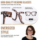 OCCI CHIARI Large Frame Reading Glasses for Women Retro Square Readers OC5078
