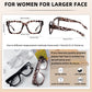 OCCI CHIARI Large Frame Reading Glasses for Women Retro Square Readers OC5078