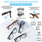 OCCI CHIARI Blue Light Reading Glasses Men Anti Glare Computer Readers for Big Head