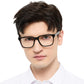 OCCI CHIARI Mens +1.00 Reading Glasses for Big Head Stylish Square Readers OC5284