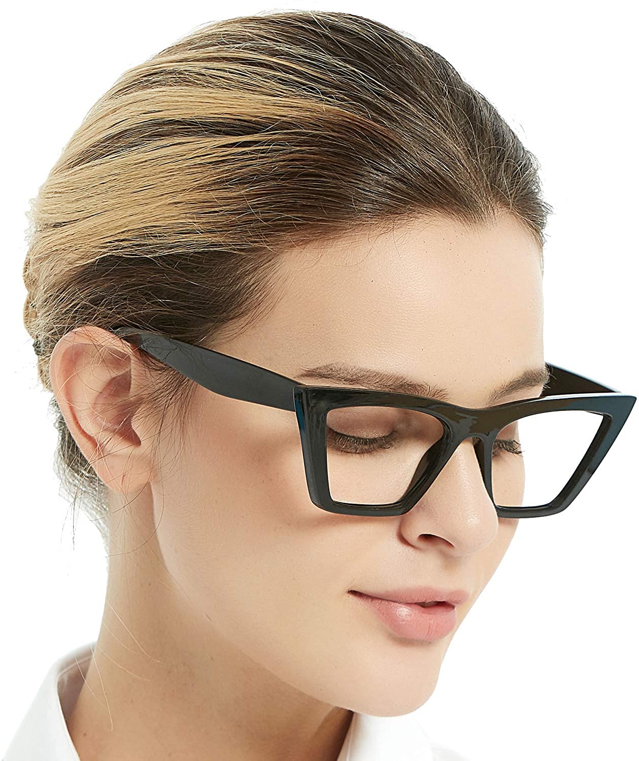 Reading Glasses for Women Cat Eye Fashion Reader Black