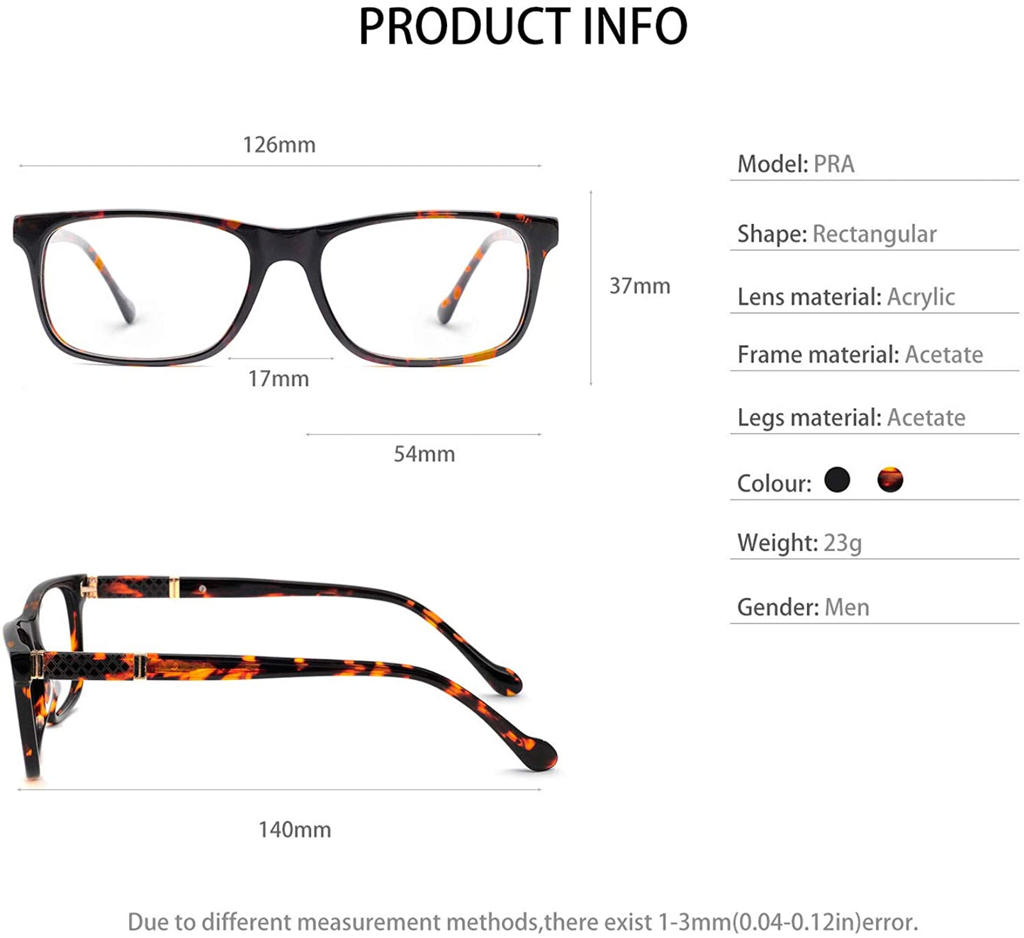 OCCI CHIARI Optical Frames Men Fashion Eyewear Frames Clear Lens Glasses
