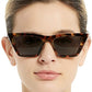 OCCI CHIARI Reading Glasses for Women Cat Eye Fashion Reader Sunglasses Brown