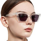 OCCI CHIARI Reading Glasses for Women Cat Eye Fashion Reader Sunglasses Transparent
