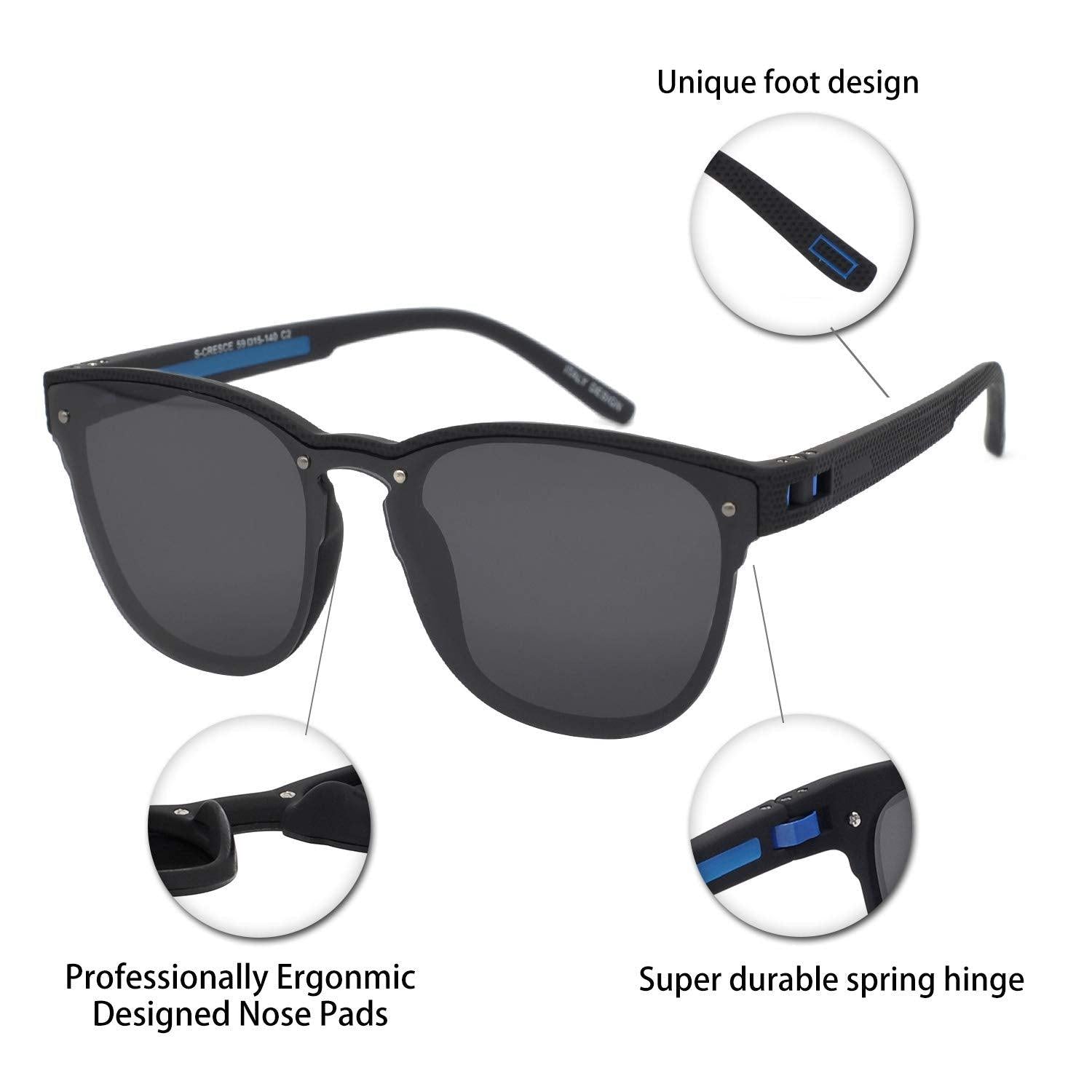 Mens Polarized UV 400 Protection Sport Square Sunglasses for Men Fishing Driving OCCI CHIARI - Occichiari 