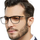 OCCI CHIARI Reading Glasses Men's Large Reader Durable Spring Hinge