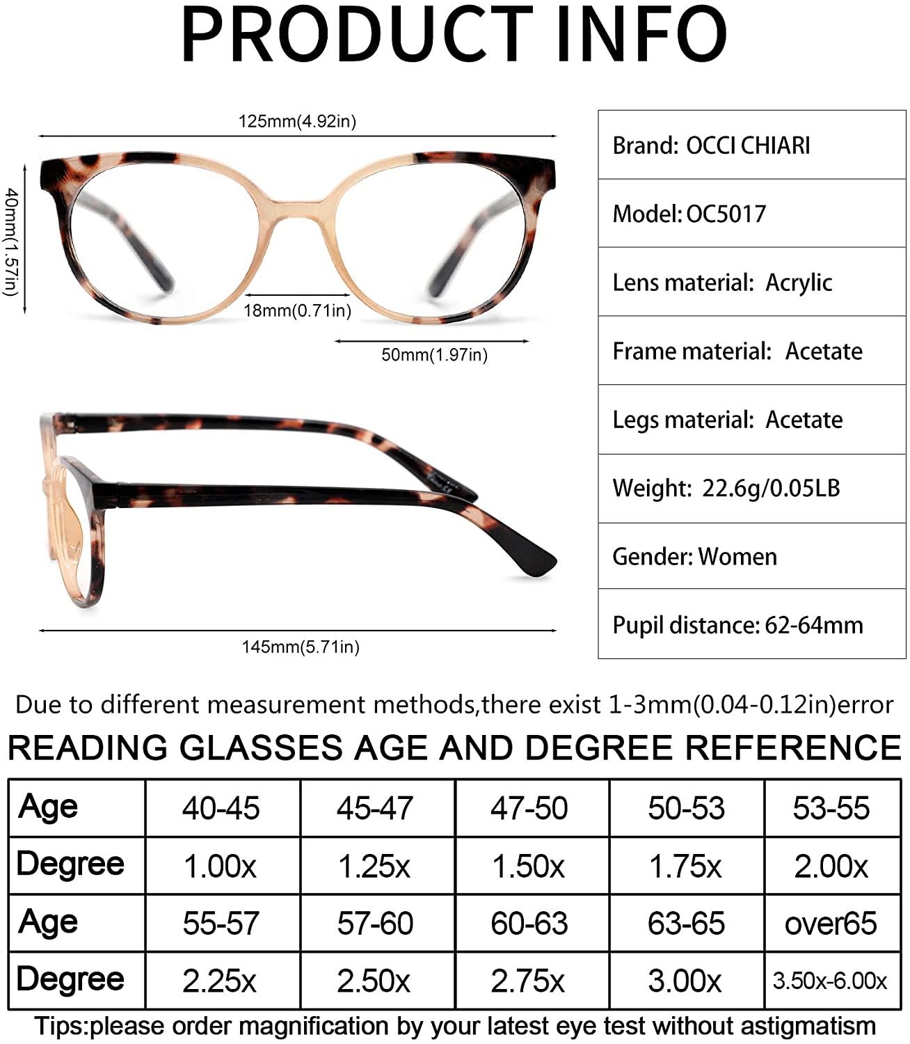 OCCI CHIARI  Reading Glasses Lightweight Reader - Occichiari 