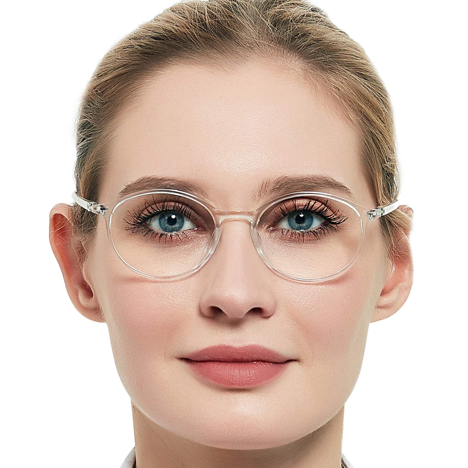 OCCI Chiari Reading Glasses Women s Oval Reader Clear Frame 0 1.0 1.5 2.0 2.5 3.0 3.5 Transparent 6.0