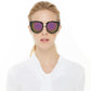 Classic Cat Eye Polaroid Lens Sunglasses For Women Acetate Frame with Spring Hinges - Occichiari 