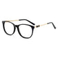 Women Rectangular Acetate Optical Frame Black Fashion