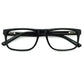 Men Fashion Black Rectangle Eyewear Frame With Prescription Clear Lens - Occichiari 