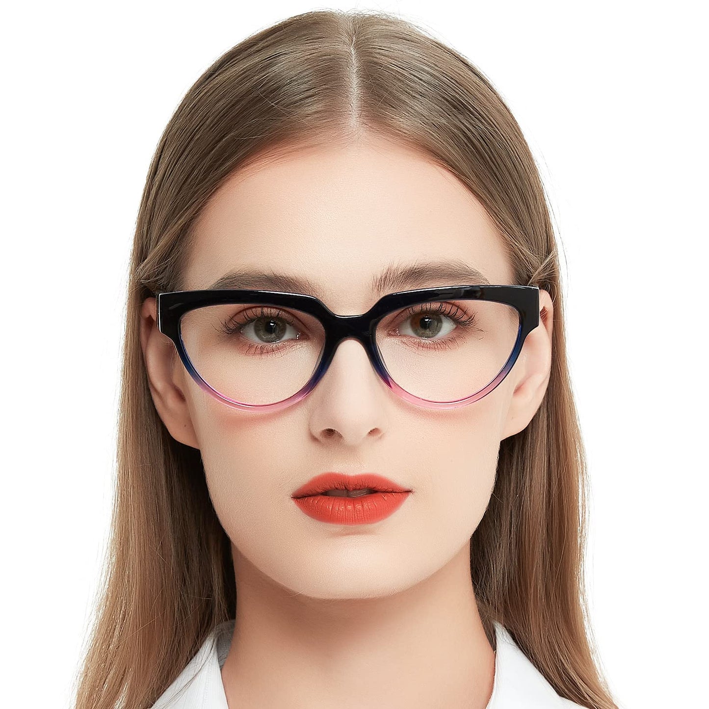 OCCI CHIARI Large Reading Glasses for Women Cateye Readers Large Frame(1.0 1.5 2.0 2.5 3.0 3.5 4.0 5.0 6.0)