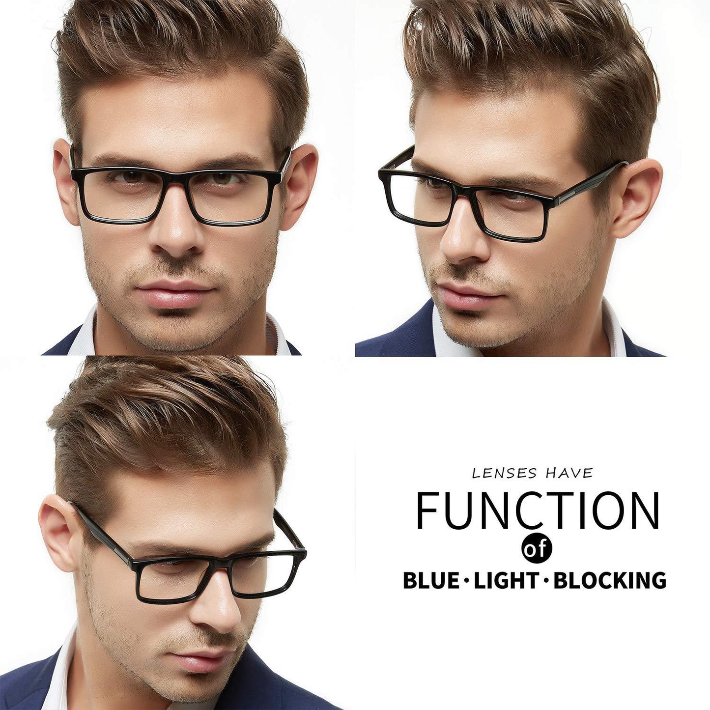 OCCI CHIARI BASSO Blue Light Reading Glasses for Men 1.0 1.5 2.0 2.5 3.0 3.5 - Occichiari 