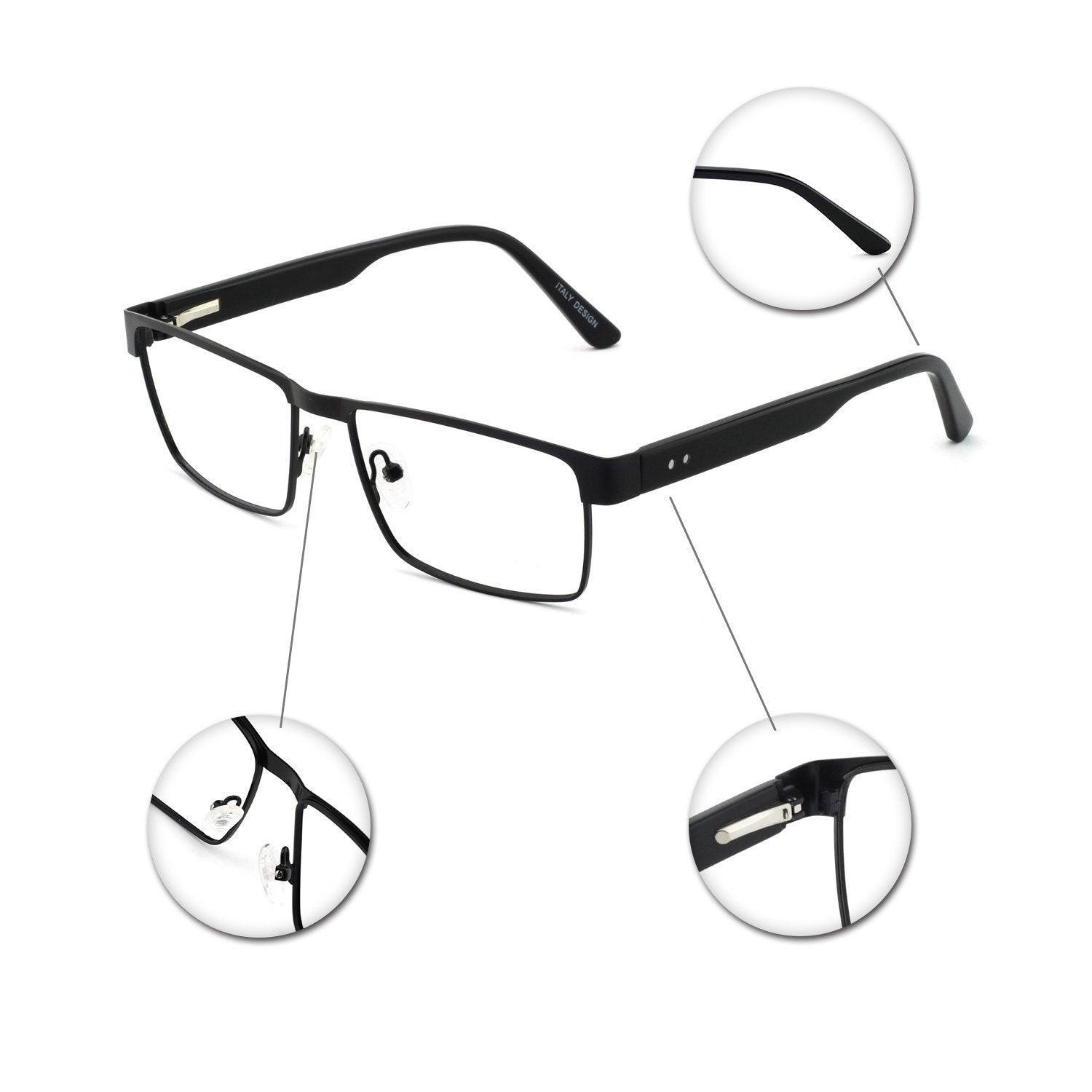 OCCI CHIARI Blue Light Reading Glasses for Men Men's Reading glasses 1.0 1.5 2.0 2.5 3.0 3.5 - Occichiari 