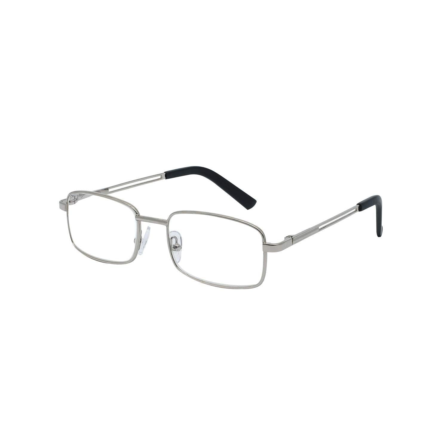 OCCI CHIARI Metal Reading Glasses Blue Light Readers for Men(1.0 1.25 1.5 1.75 2.0 2.25 2.5 2.75 3.0 3.5 4.0) - Occichiari 