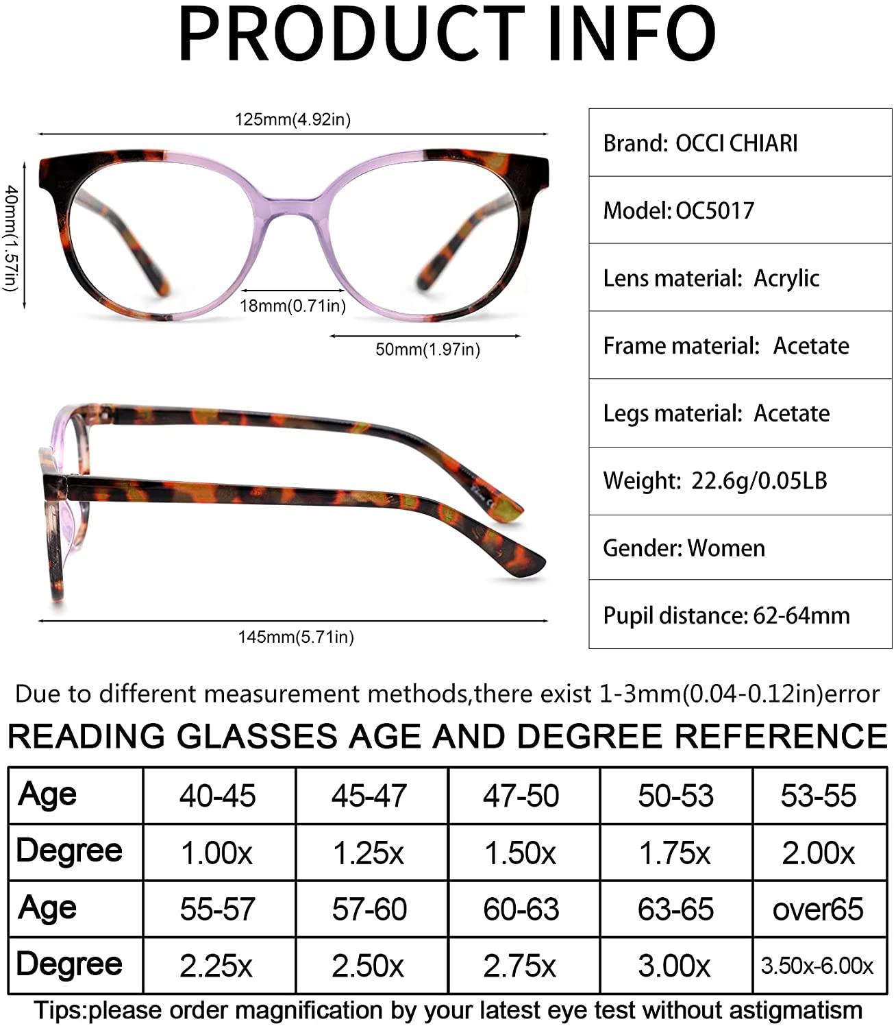 OCCI CHIARI  Reading Glasses Lightweight Reader - Occichiari 