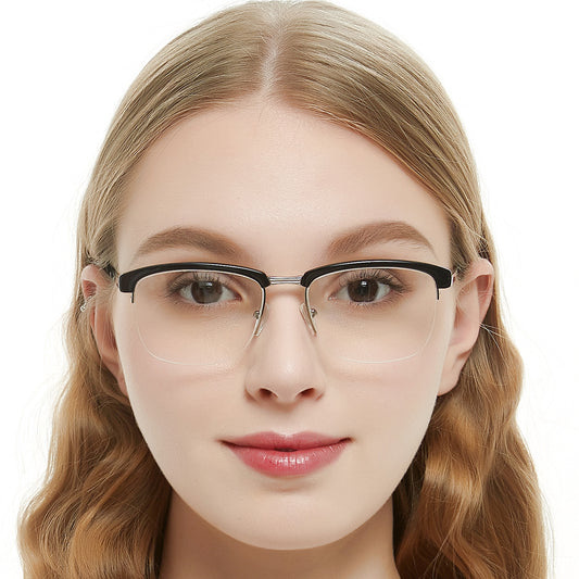 Women Half-rim frame Optical Frame Prescription Frame