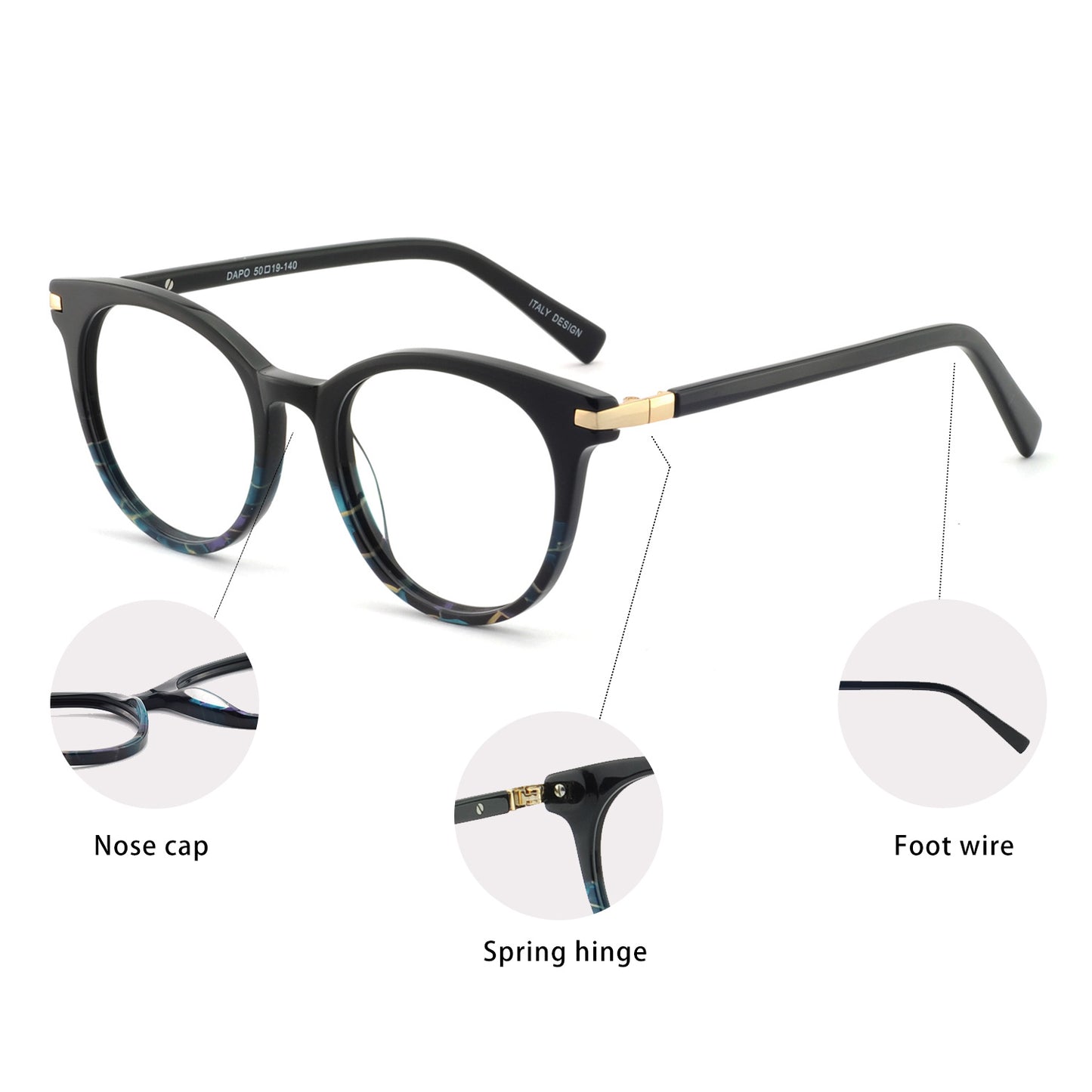 Women Oval Fashion  Eyeglasses Frame Stylish Frame